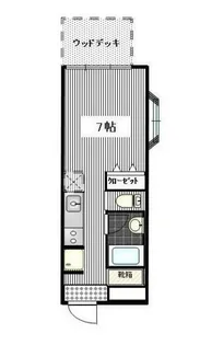 プラチナコート洗足【1階】の間取り