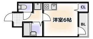 ナニワIII番館【3階】の間取り
