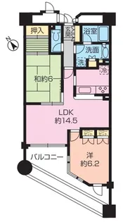 神奈川県相模原市緑区橋本6【マンション】の間取り