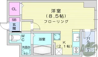 KDXレジデンス仙台駅東【5階】の間取り