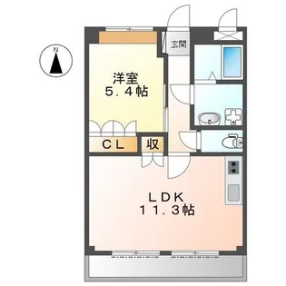 サンフィット【1階】の間取り