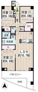 神奈川県川崎市川崎区江川2【マンション】の間取り
