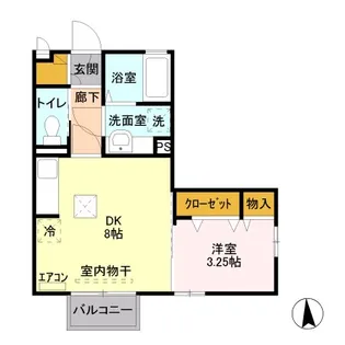 ヴィラ・キャロット【1階】の間取り