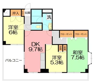 豊信ビル【4階】の間取り