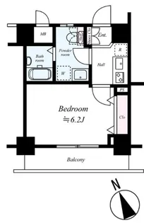 プレール・ドゥーク早稲田【4階】の間取り