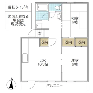 水戸昭和ビル I【2階】の間取り