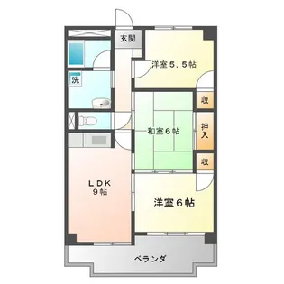 西丸之内パークマンション【5階】の間取り