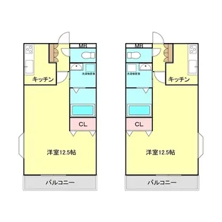 パークサイドビュー【2階】の間取り