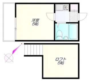 第8小野ハイム【1階】の間取り