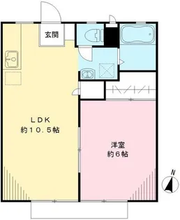 カーサパピヨンVII【1階】の間取り