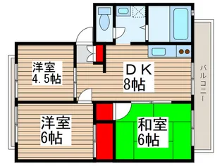 ア-バンタカハシ3【1階】の間取り