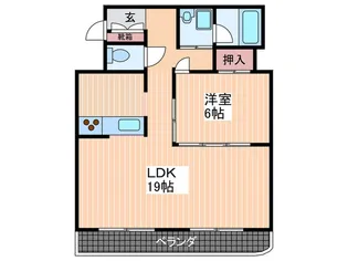 ファミール十日市【6階】の間取り