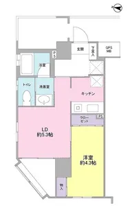 ヴィラ伝馬町【3階】の間取り