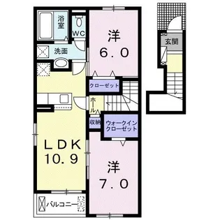 ソフィア島村secondo【2階】の間取り
