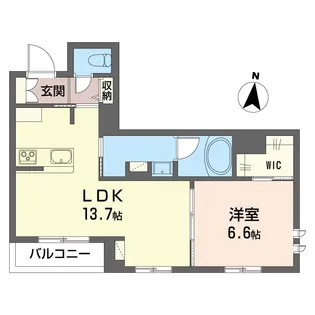 サンフェルト【1階】の間取り