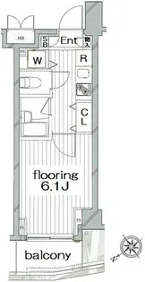 グランヴァンタクティス横濱【5階】の間取り