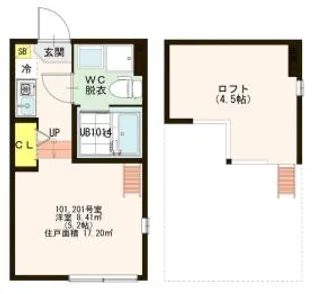 ローレンスヒルズ【1階】の間取り