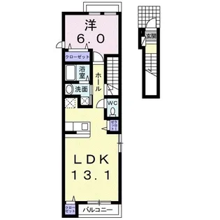 ちなみ【2階】の間取り