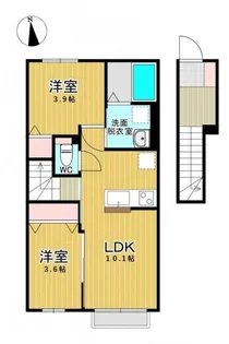 メゾンドブランシェIII【2階】の間取り