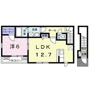 メゾン・ド・グリシーヌ III【2階】の間取り