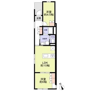 プライムヴィレッジ経堂【1階】の間取り