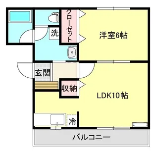 ハイツオルフィー【2階】の間取り
