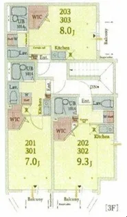 ルネコート瑞江【2階】の間取り