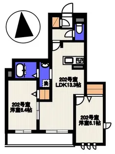 ベレオ アリスマ【2階】の間取り