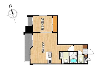 セレーノ鴨池【5階】の間取り