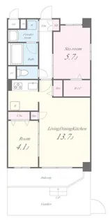 イニシオ山水【3階】の間取り