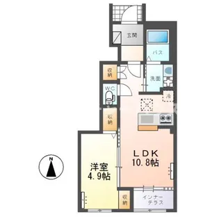 メゾンド・ソレイユ【1階】の間取り