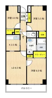 パークプレイスII【4階】の間取り