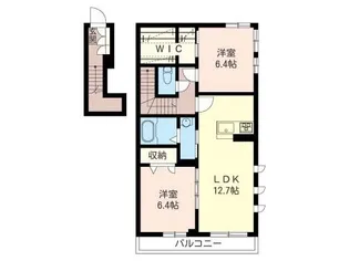 ガーデン オアシス【2階】の間取り