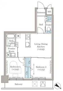 ステラテラス【7階】の間取り