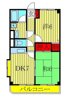 キンコーハウス都賀【2階】の間取り