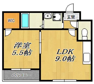 フジパレス姫里EAST【2階】の間取り