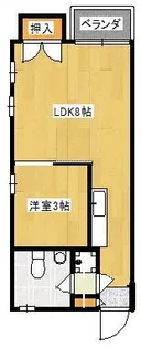 大翔ハイム【3階】の間取り