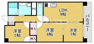 ミサキ・アソシア【5階】の間取り