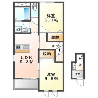 ジェミニハイムII【2階】の間取り