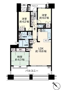 パークシティ新浦安B棟【10階】の間取り