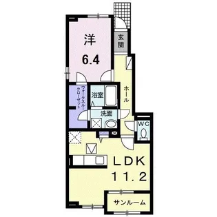 ザ リーガルハウス【1階】の間取り