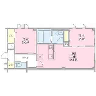 Queen Park(クイーンパーク)【1階】の間取り