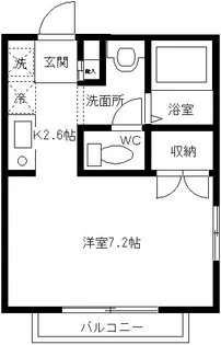 メゾンリヴァージュ【1階】の間取り
