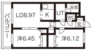 ルージュポミエ【4階】の間取り