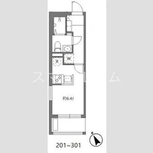 アリカ大森1【3階】の間取り
