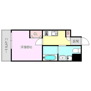 LIVE CASA上新庄【2階】の間取り