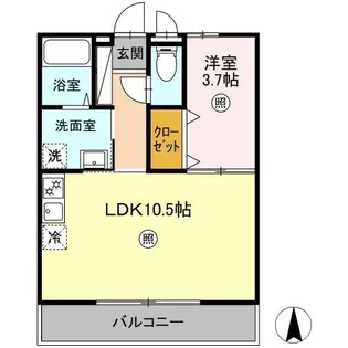 セントレア兵庫【1階】の間取り