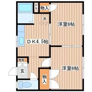シャンピア菅野A【1階】の間取り
