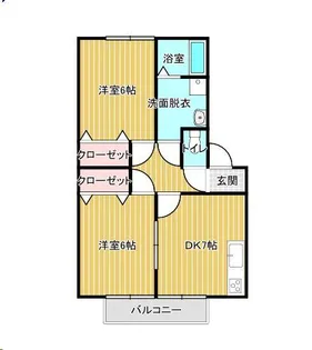 セゾンルピナス【2階】の間取り