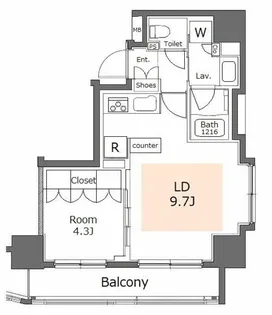 ガーラ・レジデンス文京白山【4階】の間取り